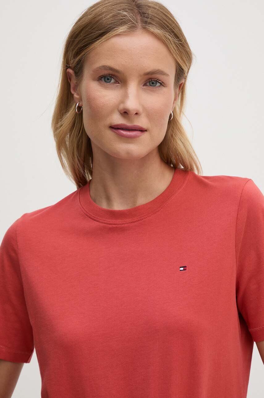 

Хлопковая футболка Tommy Hilfiger, красный