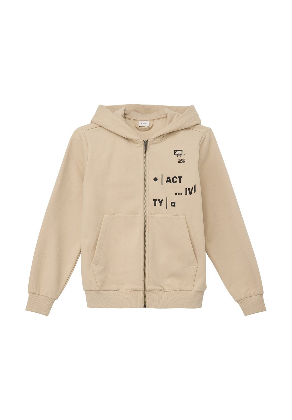 

Толстовка MIT GUMMIERTEN SCHRIFTPRINTS s.Oliver, цвет beige