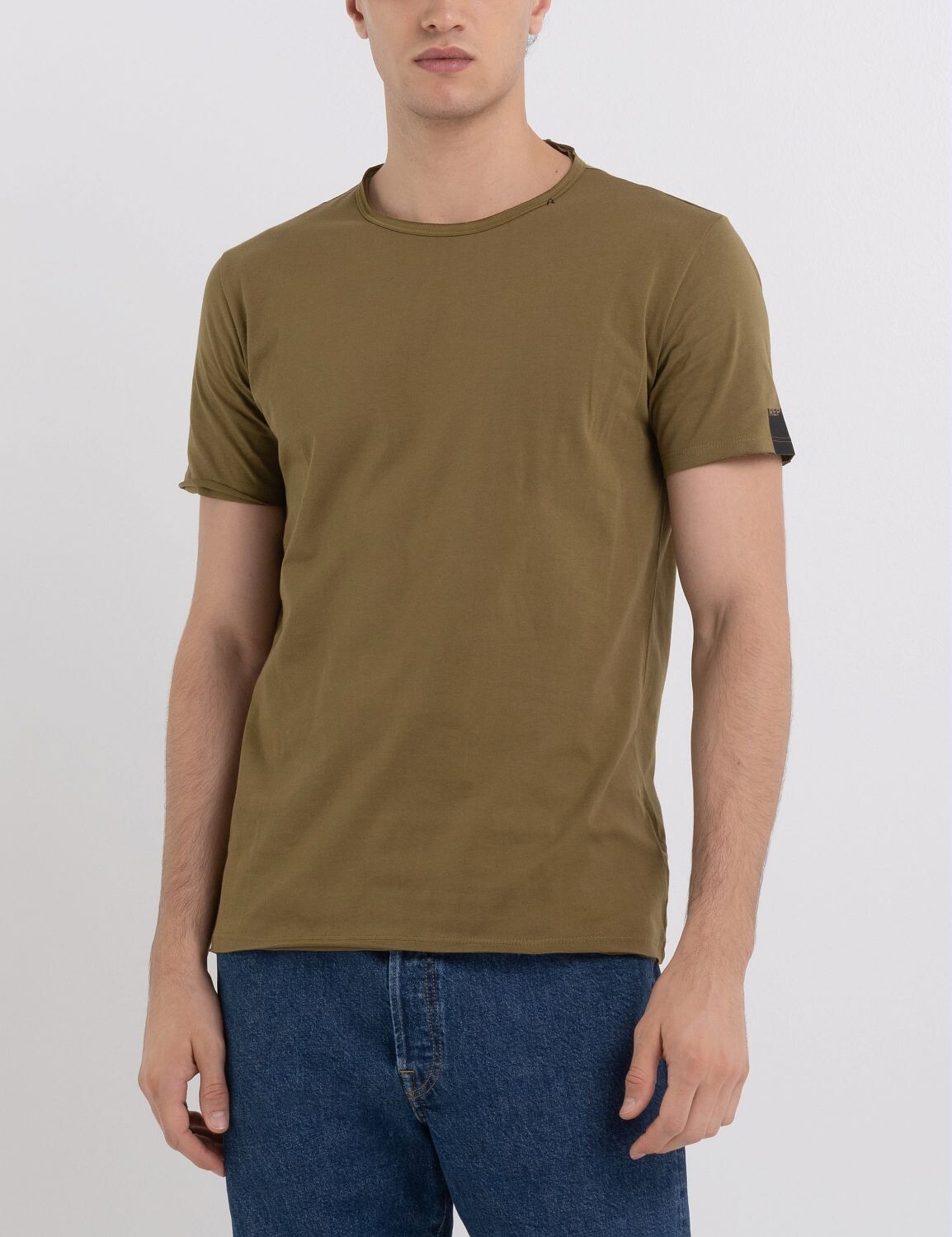 

Футболка Replay Basic Jersey 30/1, зеленый