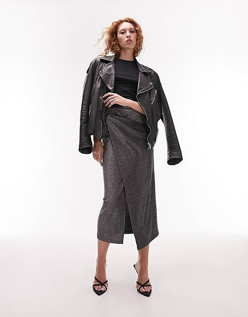 

Черная повседневная футболка Topshop, Черный