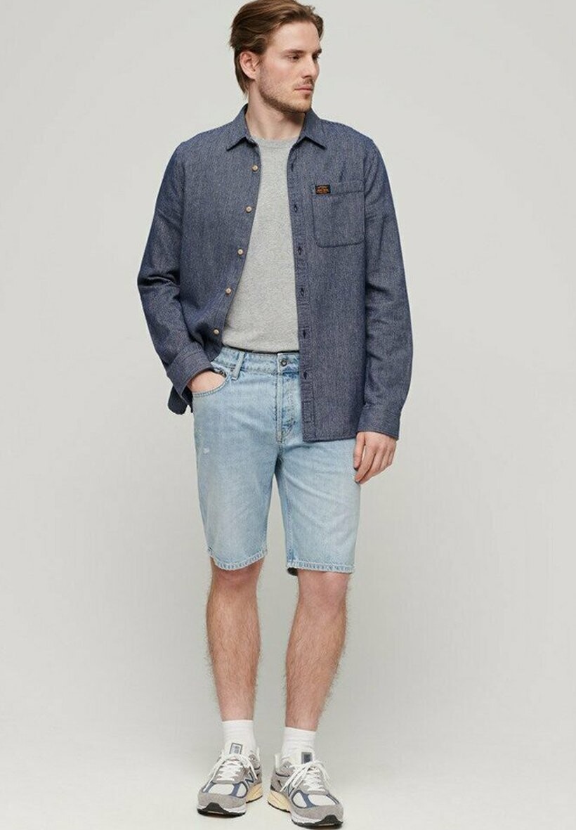 

Джинсовые шорты Superdry, светло-синий