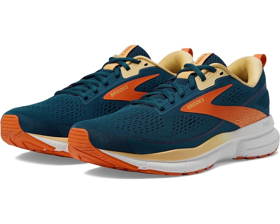 

Кроссовки Brooks Trace 3, цвет Blue/Nasturtium/Sunburst