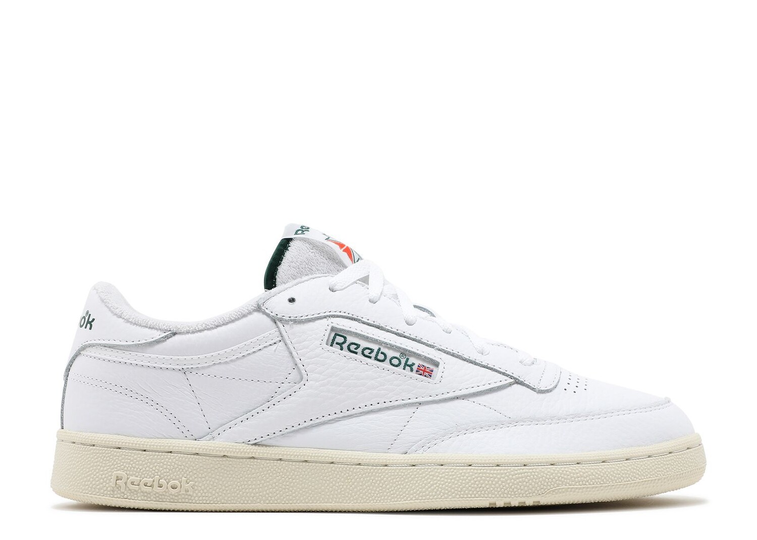 

Кроссовки Reebok Club C 85 'Footwear White Dark Green', белый, Белый;серый