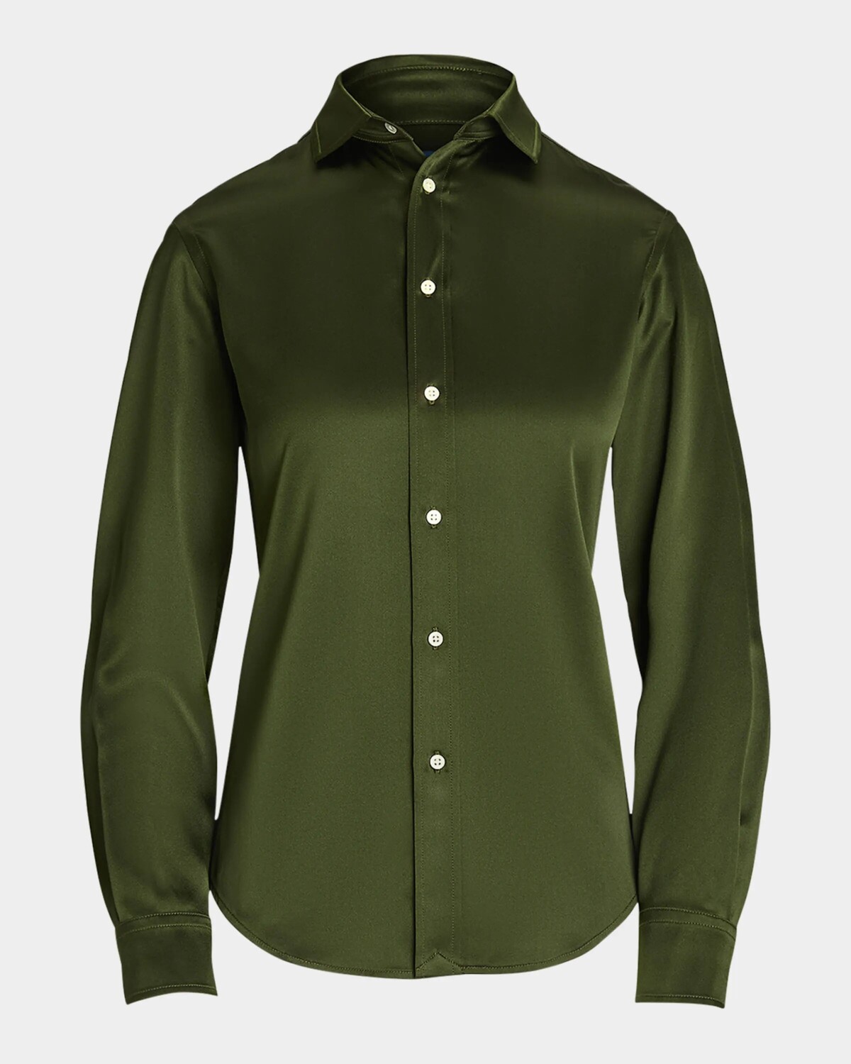 

Шелковая рубашка классического кроя Polo Ralph Lauren, цвет Nymph Green