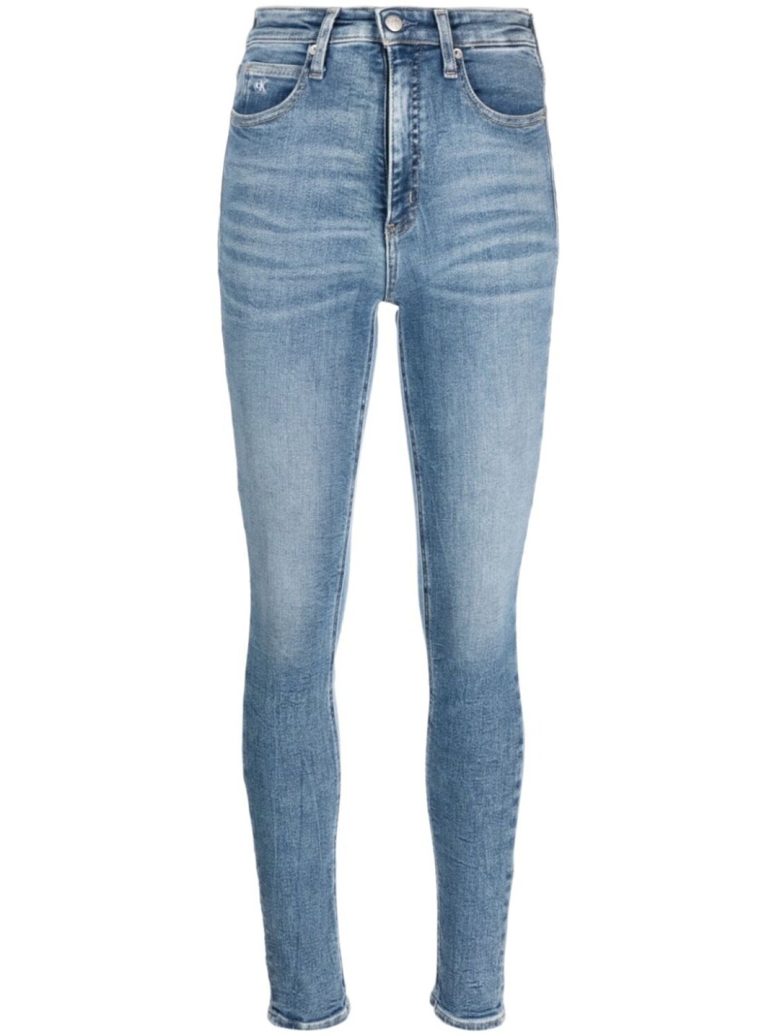 

Calvin Klein Jeans джинсы скинни с завышенной талией, синий