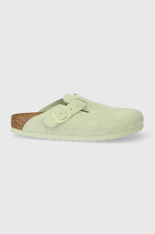 

Бостонские замшевые тапочки Birkenstock, зеленый