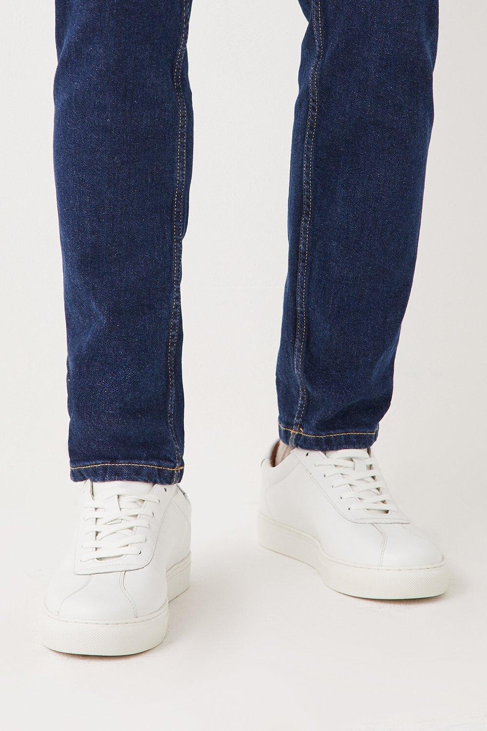 

Кроссовки Leather Smart White Trainer Burton, белый