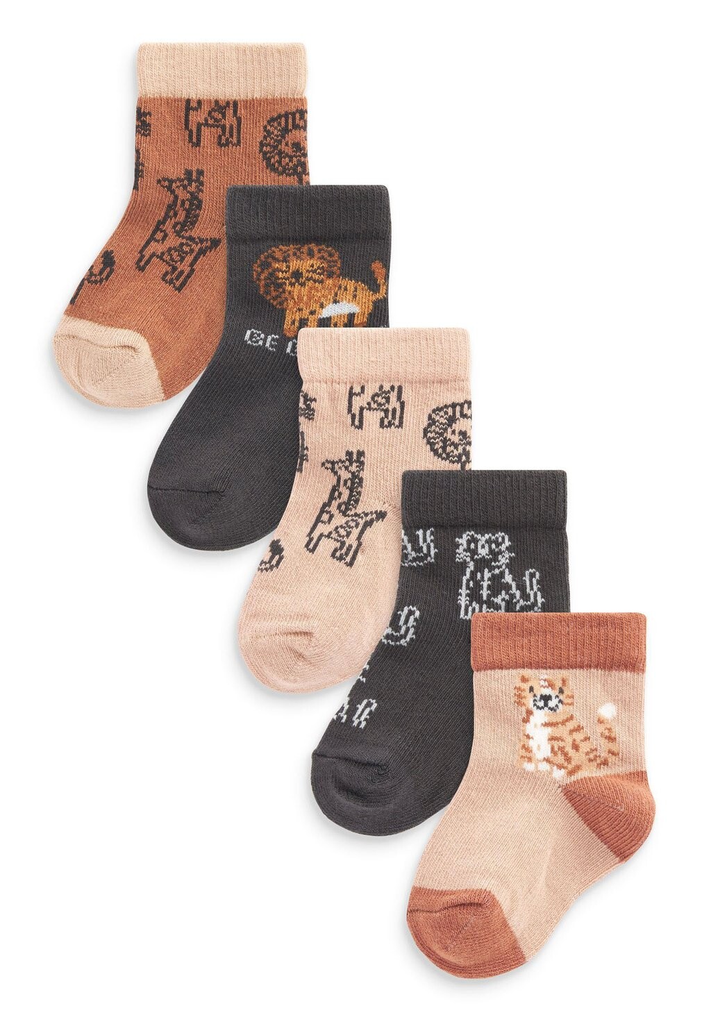 

Носки FIVE 5 PACK Next, цвет brown lion