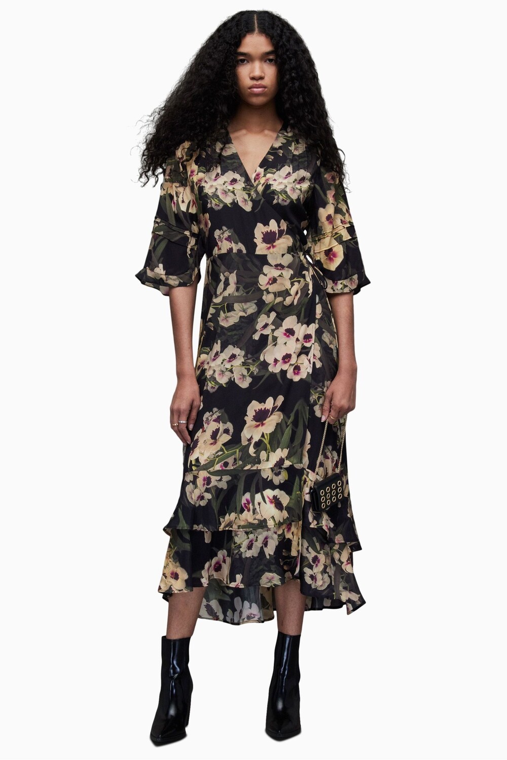 

Зеленое платье AllSaints Delana Francoise All Saints, зеленый