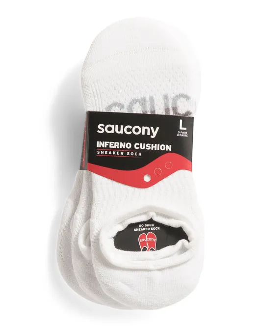 

3 пары носков-кроссовок Inferno Cushion Saucony, белый