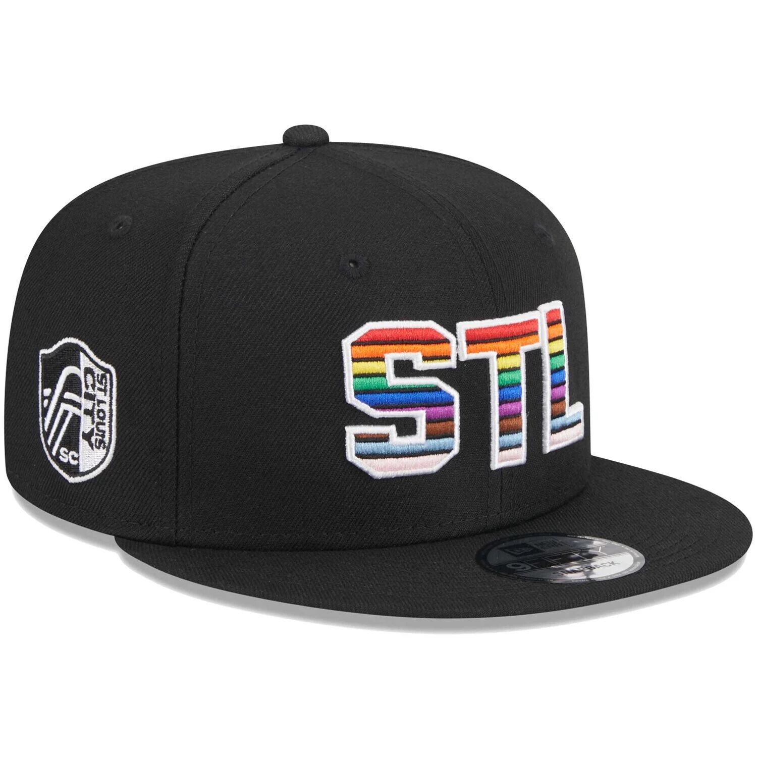

Мужская черная кепка New Era St. Louis City SC Pride 9FIFTY Snapback