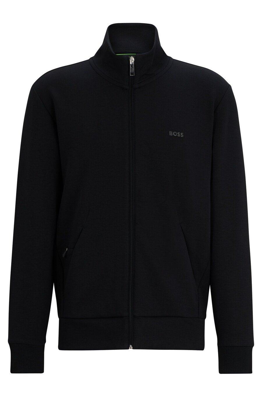 

Худи BOSS Zip-Up Hoodie Skaz, черный