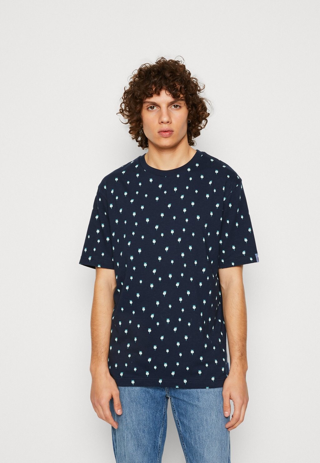 

Футболка с принтом Scotch & Soda, темно-синий
