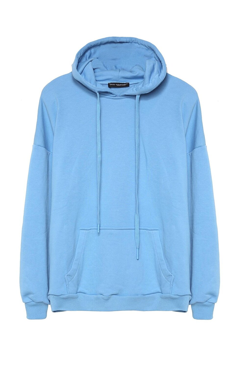 

Толстовка с капюшоном Oversize Синяя QUZU, Синий, Толстовка с капюшоном Oversize Синяя QUZU