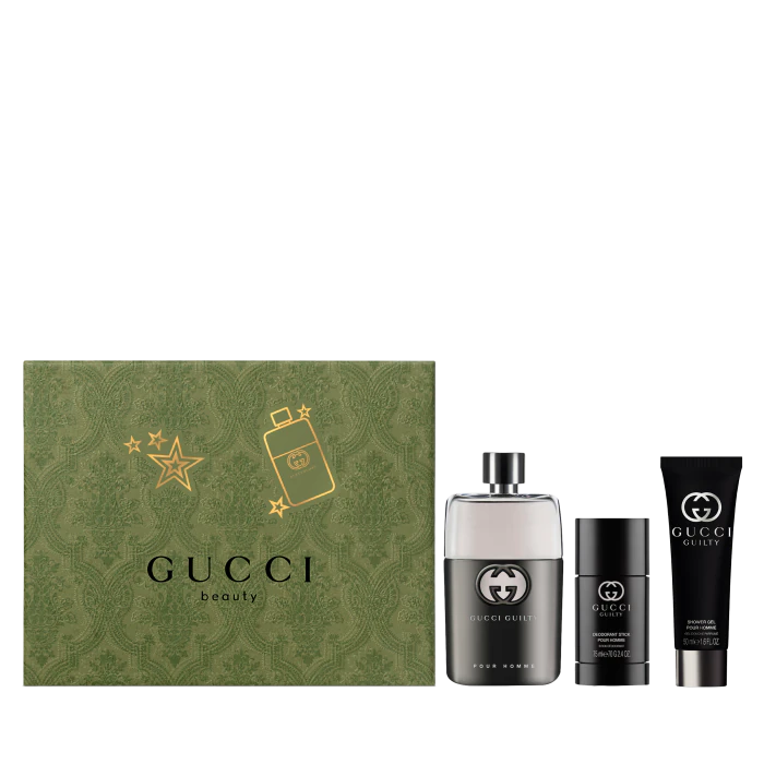 

Мужская туалетная вода Gucci Guilty Pour Homme Eau de Toilette Set de regalo navideño Gucci, EDT 50 ml + Gel 50 ml