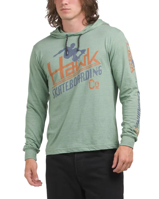 

Футболка с капюшоном для скейтбординга Tony Hawk, цвет Forest