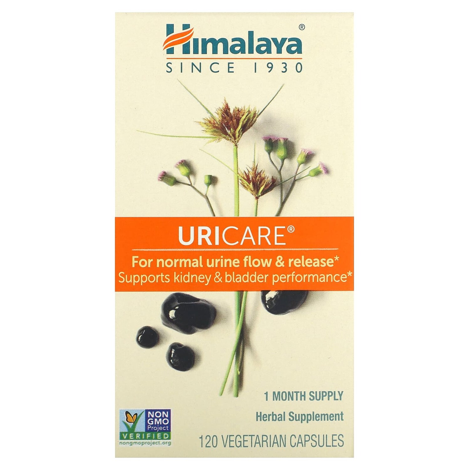 

UriCare, 120 вегетарианских капсул, Himalaya