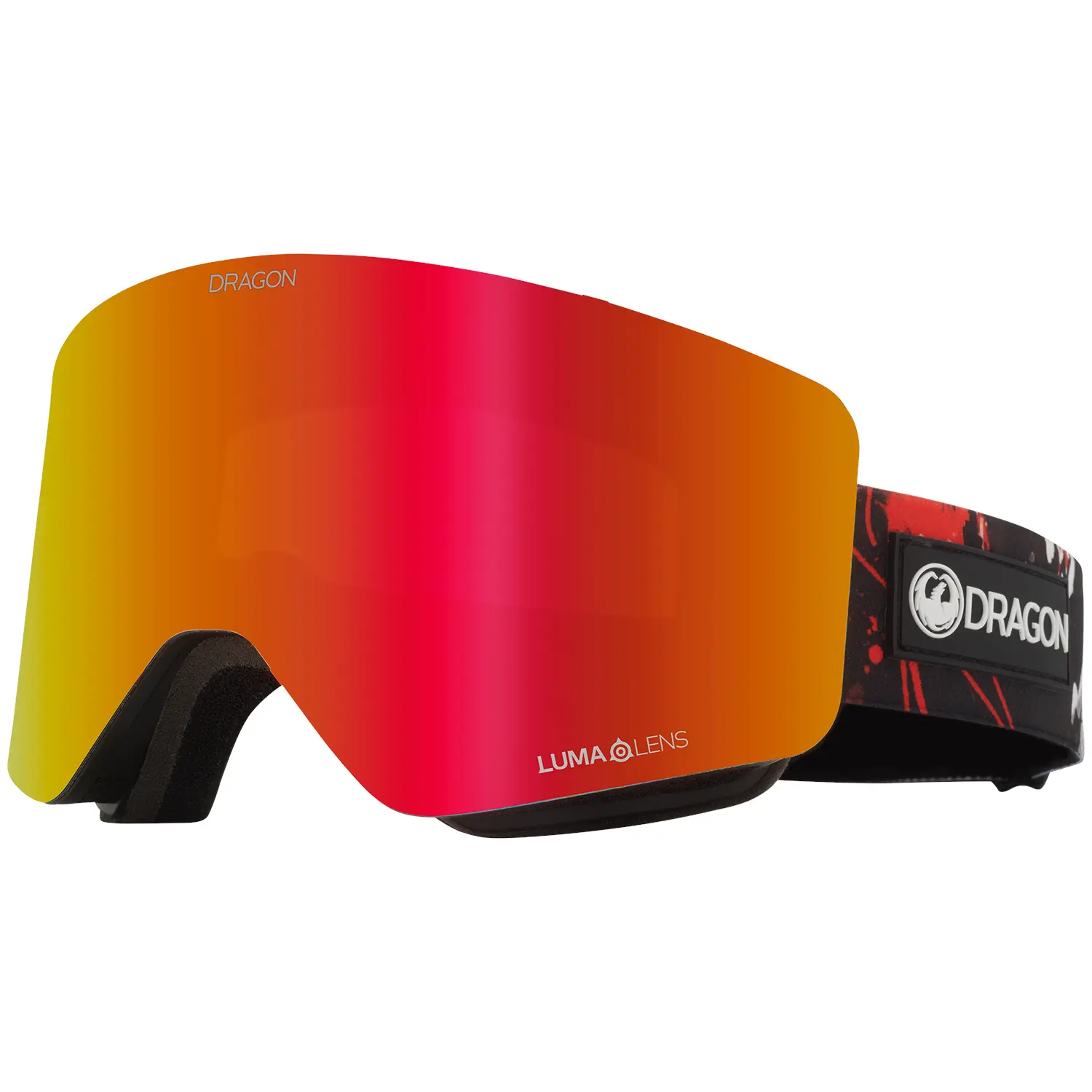 

Лыжные очки Dragon R1 OTG Low Bridge Fit, красный