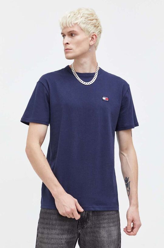 

Хлопковая футболка Tommy Jeans, темно-синий