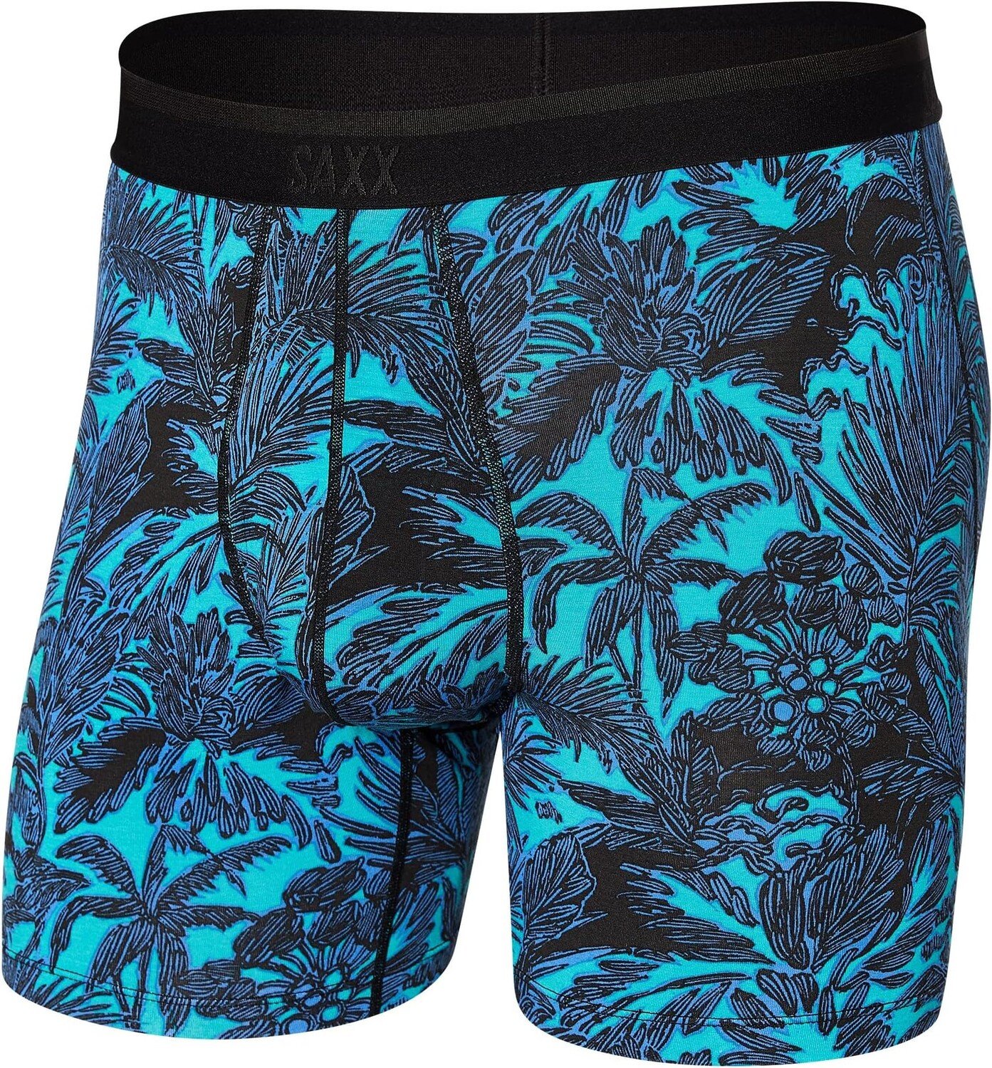 

Платиновые трусы-боксеры SAXX UNDERWEAR, цвет Lush Tropics/Racer Blue