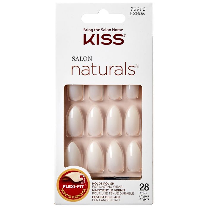 самоклеящиеся ногти kimmawestruck kiss kimm01 1 упаковка Накладные ногти Salon Naturals Uñas Postizas Kiss, Break Even