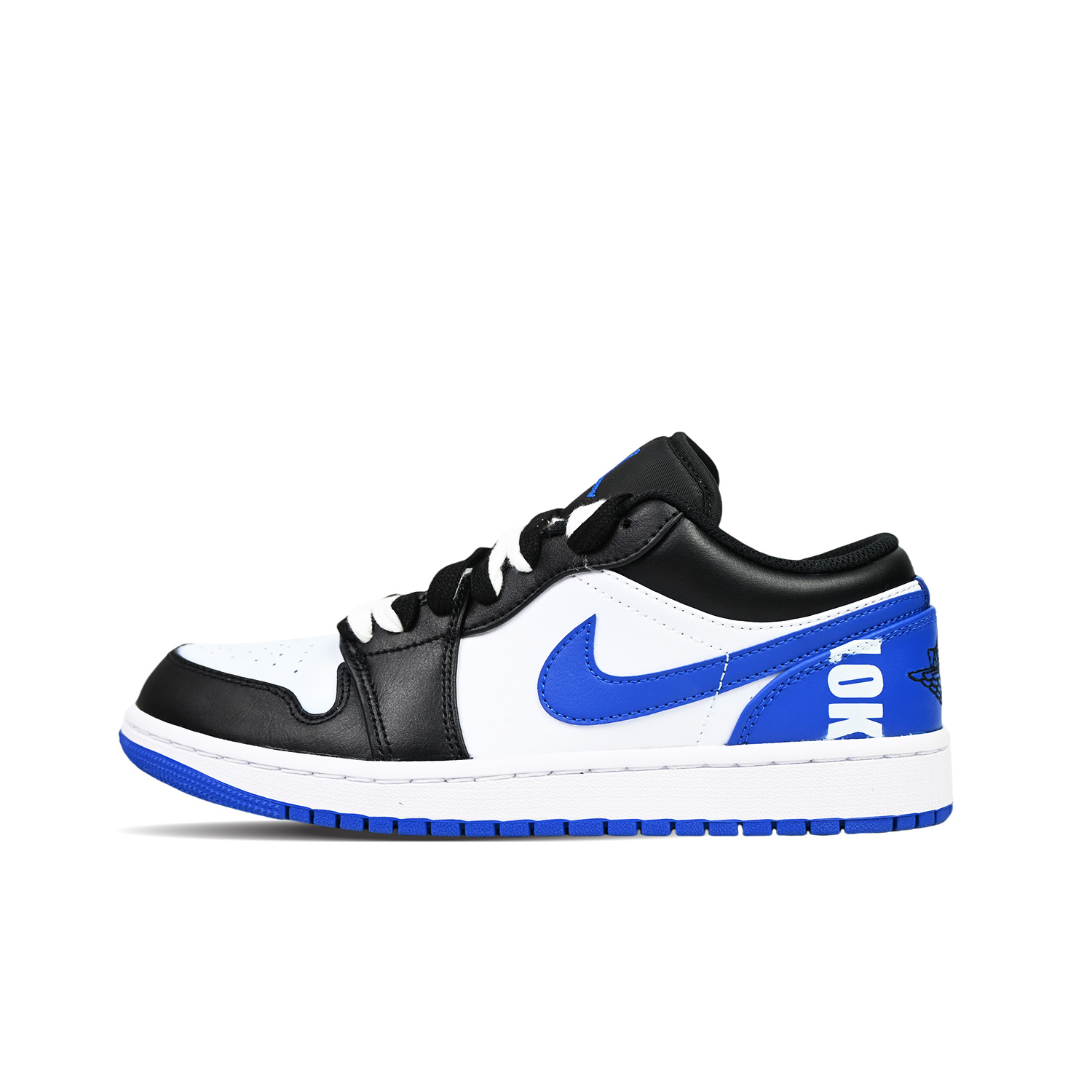 

Кроссовки Air Jordan 1 Vintage Basketball Shoes Men Low-top White/blue/black, белый