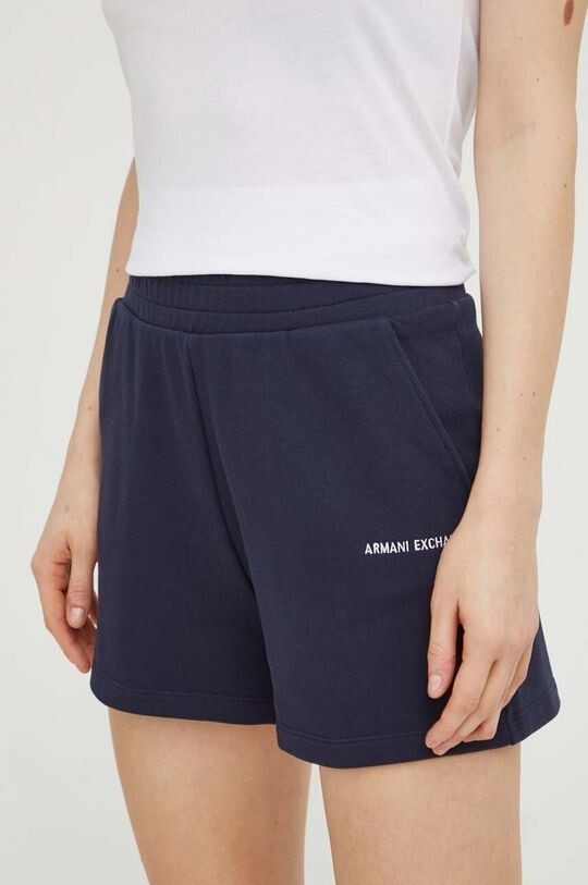 

Хлопковые шорты Armani Exchange, темно-синий