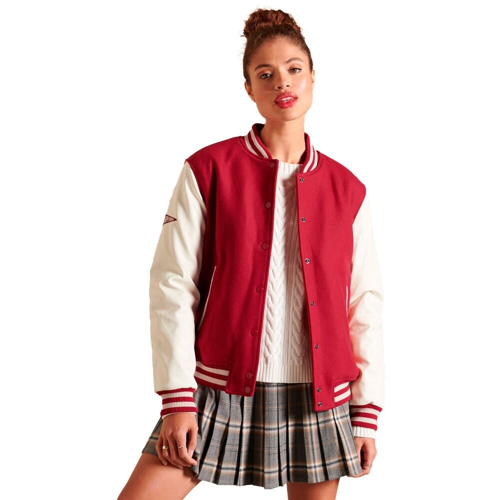 

Куртка Superdry College Varisty Bomber, красный