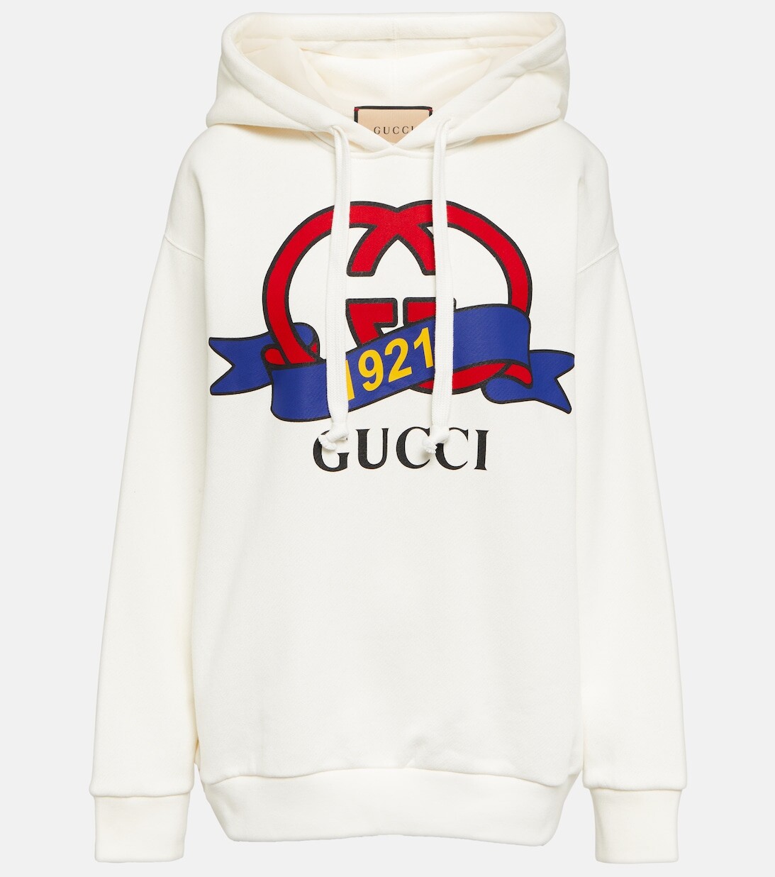 

Худи из хлопкового джерси Interlocking G GUCCI, белый
