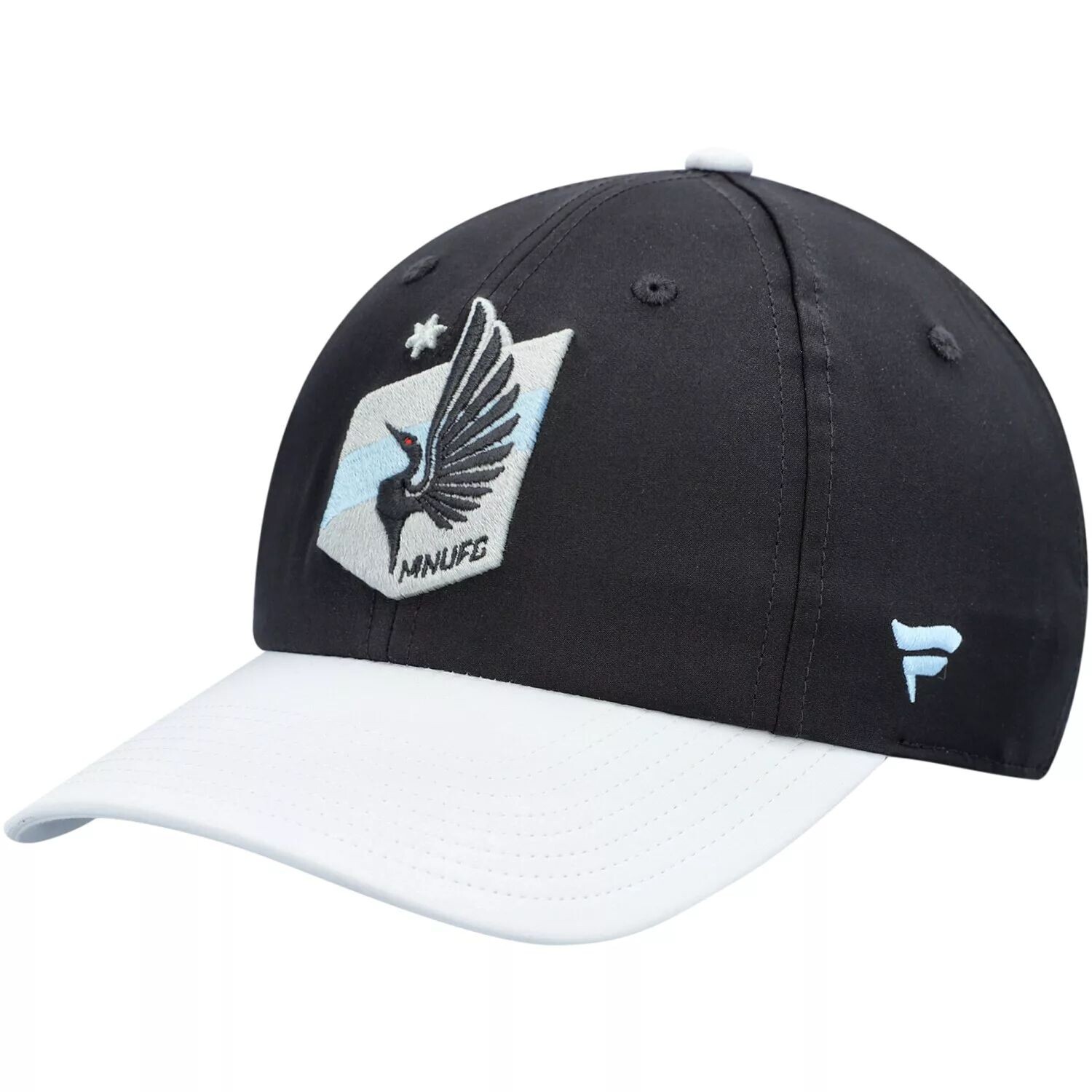 

Женская регулируемая кепка Fanatics черного цвета с логотипом Minnesota United FC Iconic Defender Fanatics