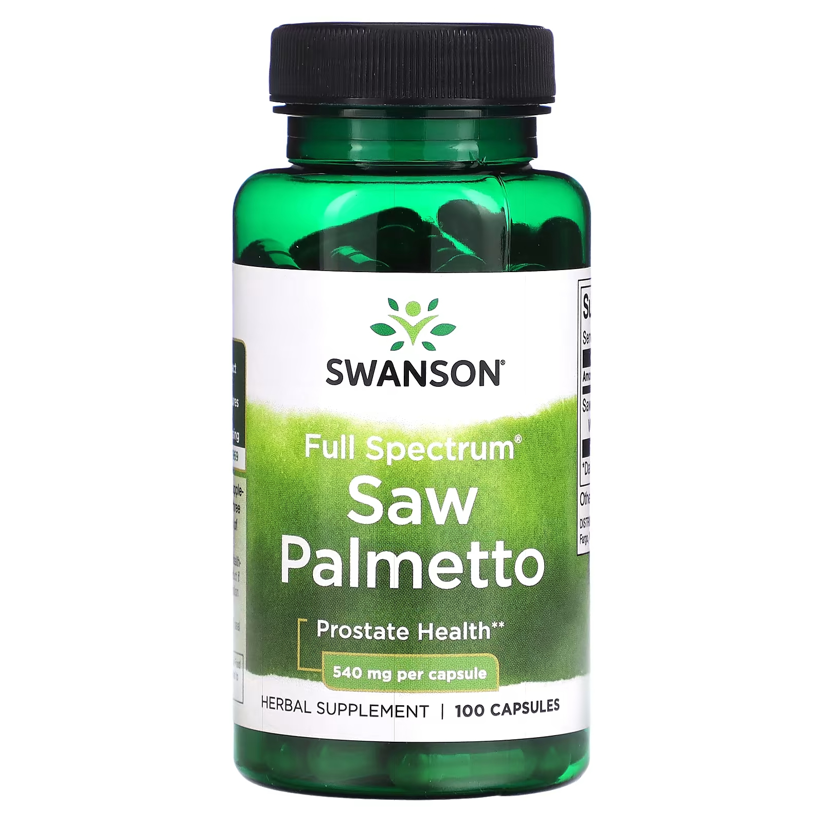 Swanson Saw Palmetto 540 мг 100 капсул swanson сереноа 540 мг 100 капсул
