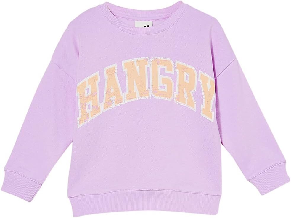 

Толстовка COTTON ON Sage Crew, цвет Pale Violet/Hangry