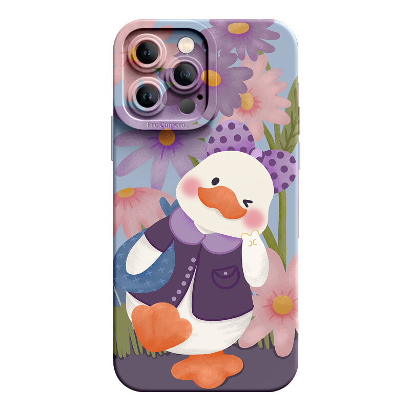 

Super Mouse Чехол для телефона, Rose Red ☆ Orange Cap Photo Duck