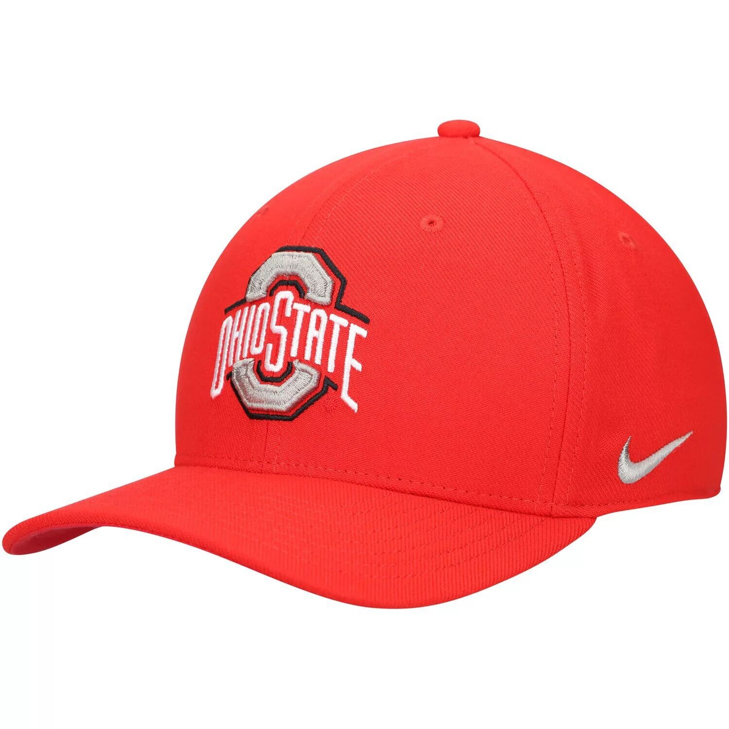 

Мужская кепка Nike Scarlet Ohio State Buckeyes Classic99 Swoosh Performance Flex