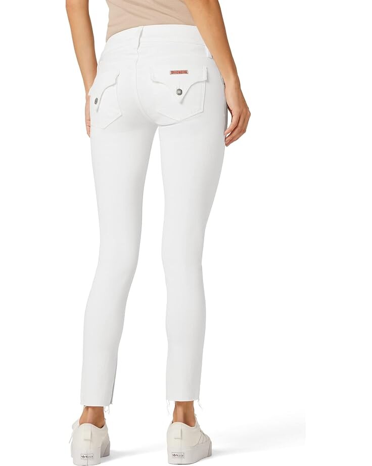 

Джинсы Hudson Jeans Collin Mid-Rise Skinny Ankle in White, белый