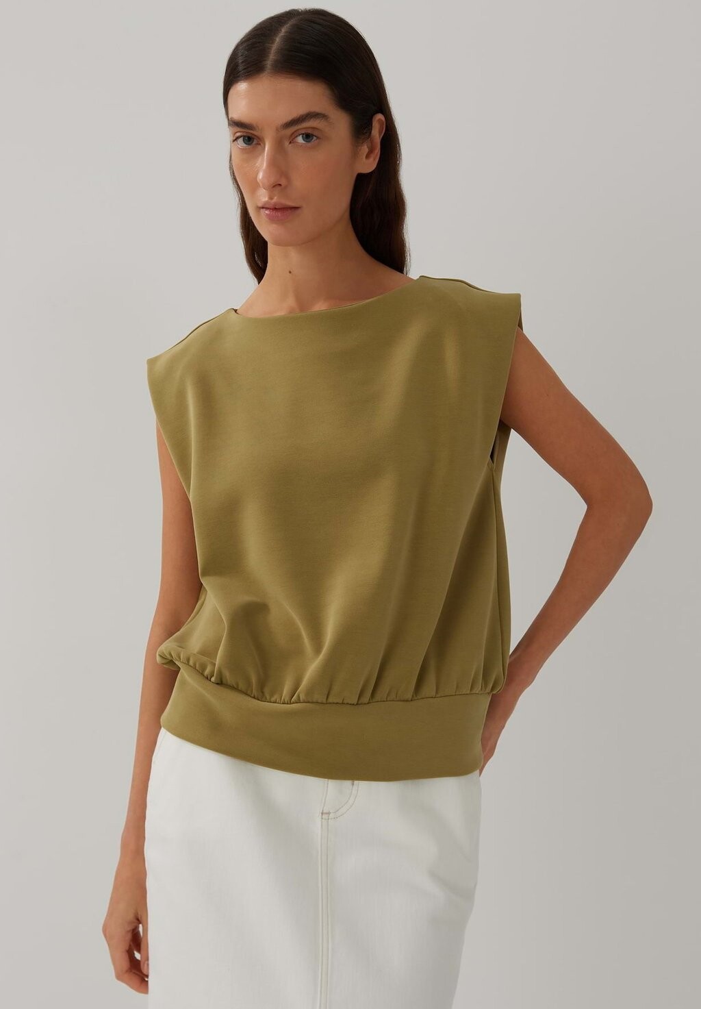 

Футболка базовая SWEATSHIRT ULIA someday., цвет green moss
