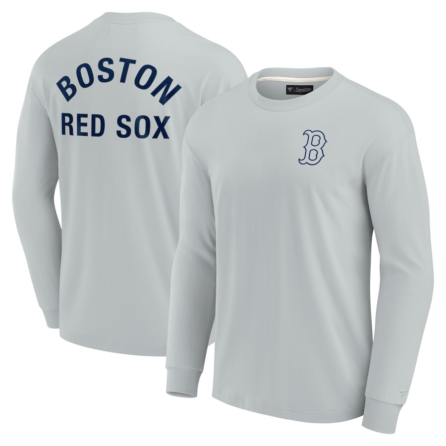 

Футболка с длинным рукавом Fanatics Signature Boston Red Sox, серый