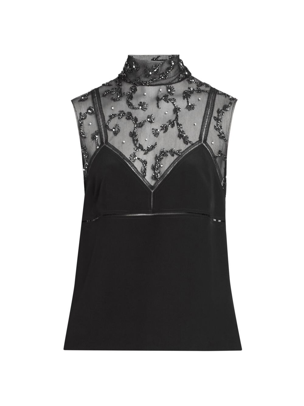 

Украшенный топ Carasi Dries Van Noten, черный