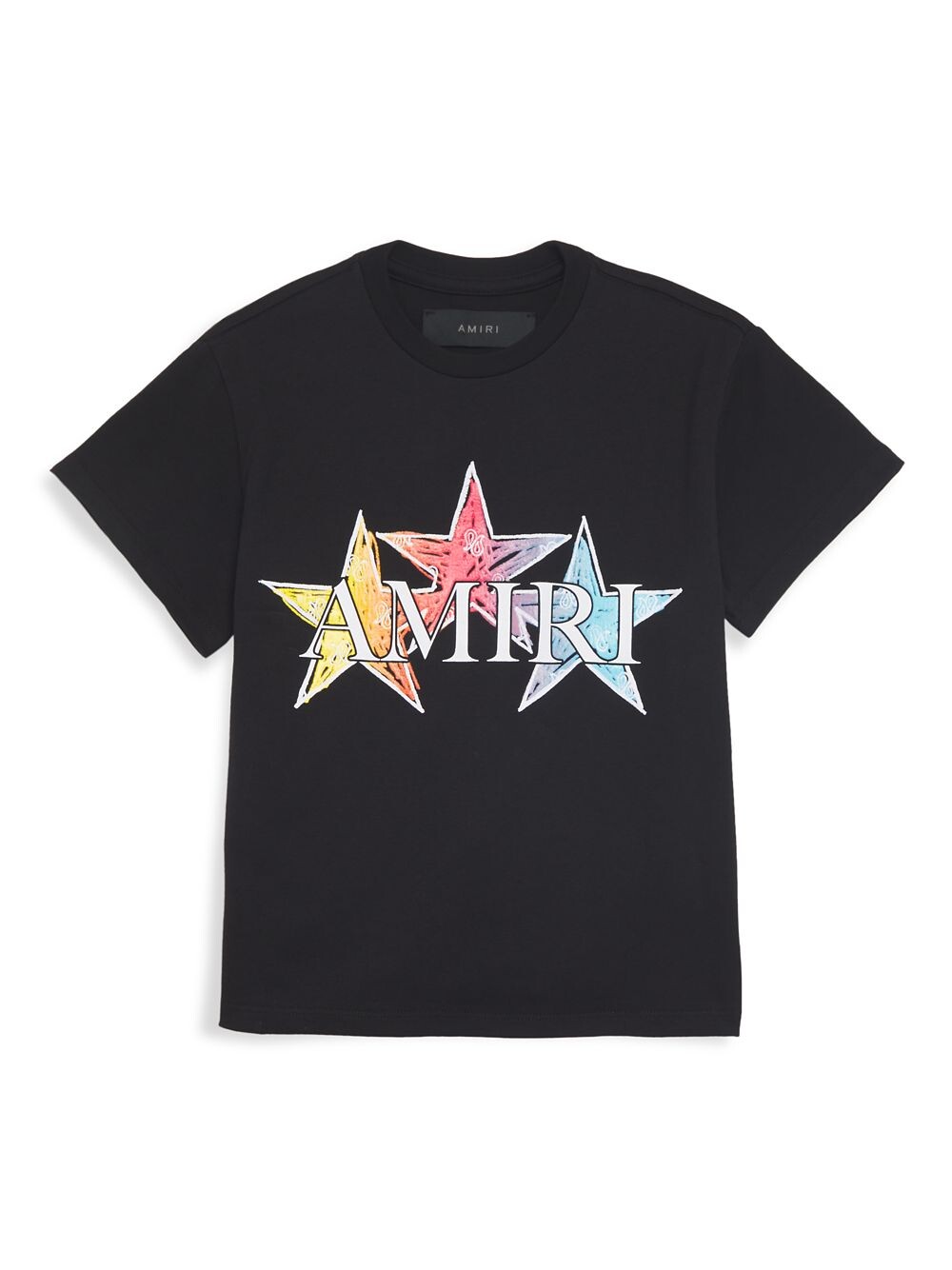 

Футболка Little Kid's & Kid's Logo Stars Amiri, черный