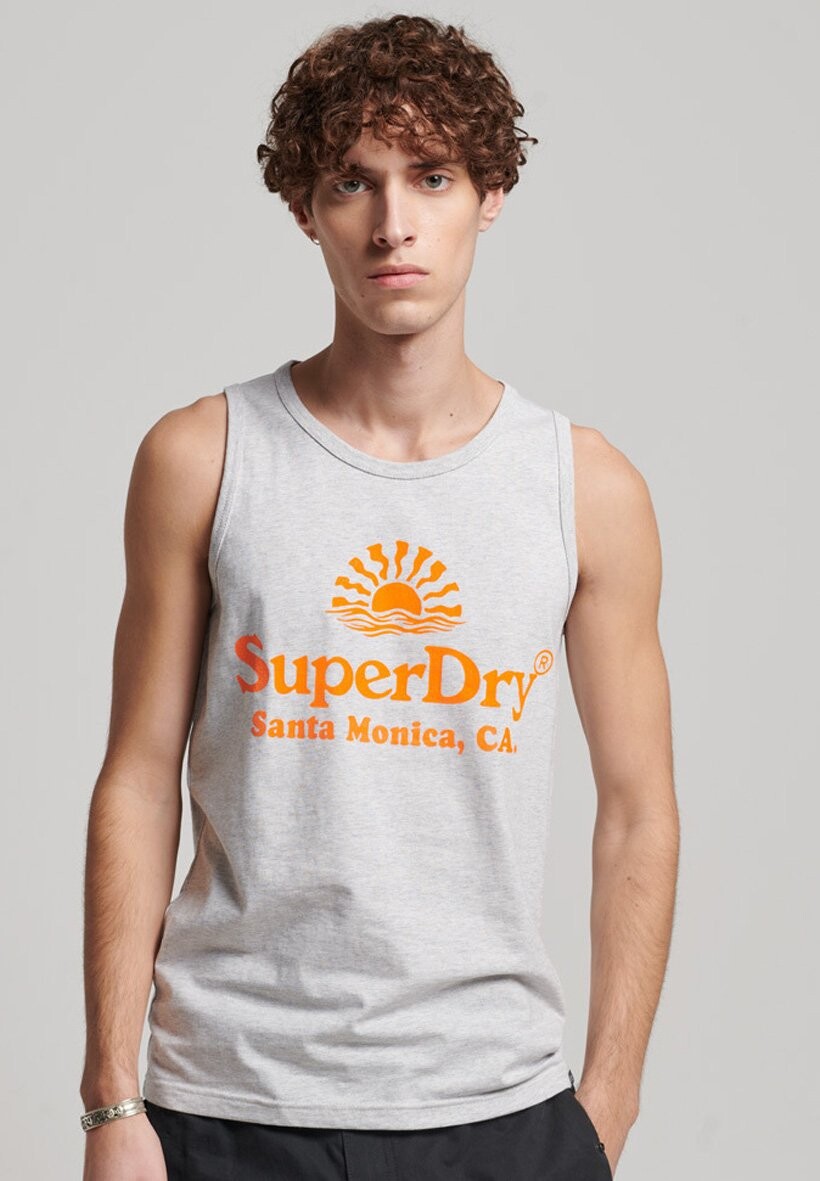 

Топ VINTAGE VENUE NEON Superdry, цвет glacier grey marl