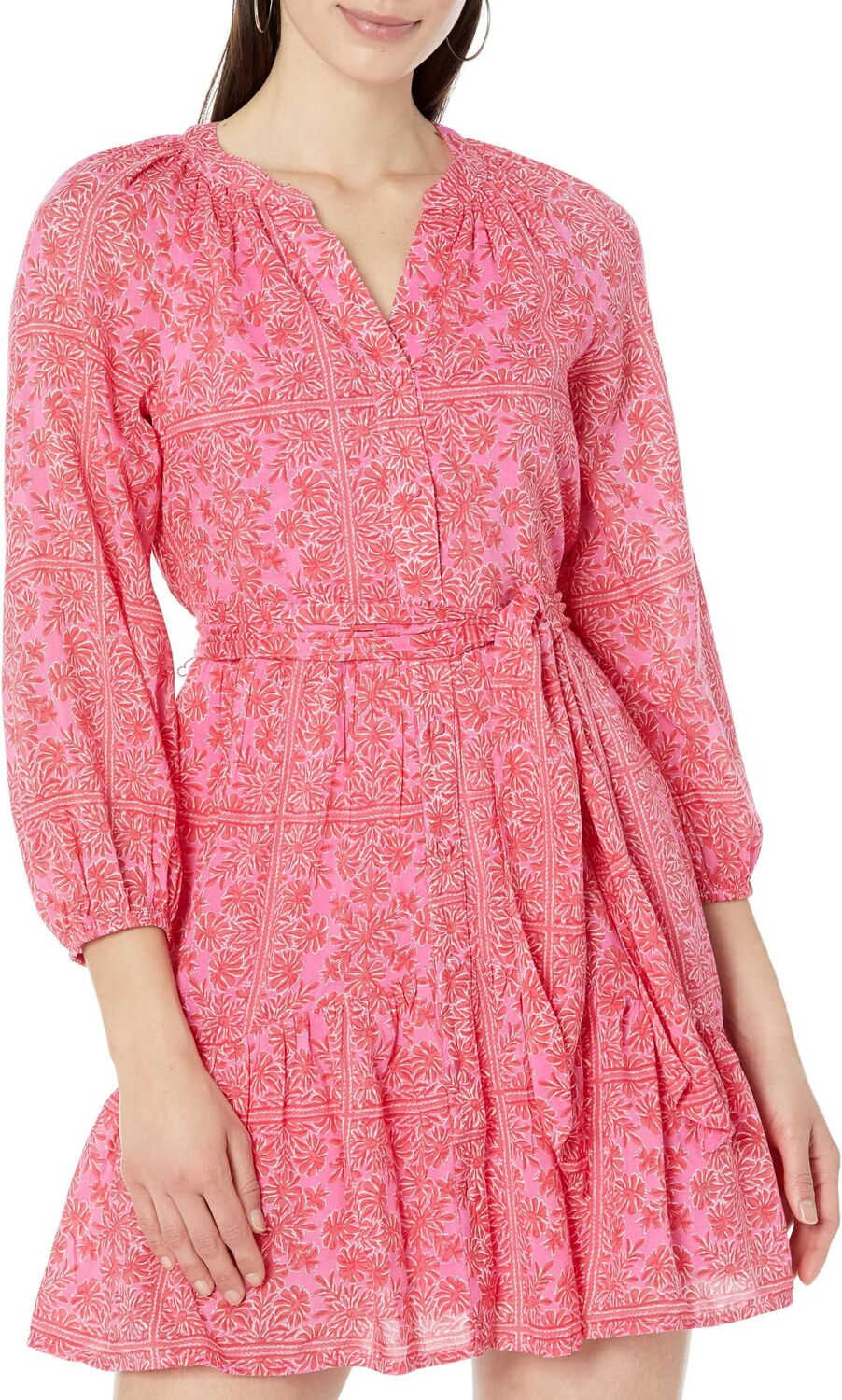 

Платье Vineyard Vines Sand Scarf Print Dress, цвет Dunmore/Punch/Coral