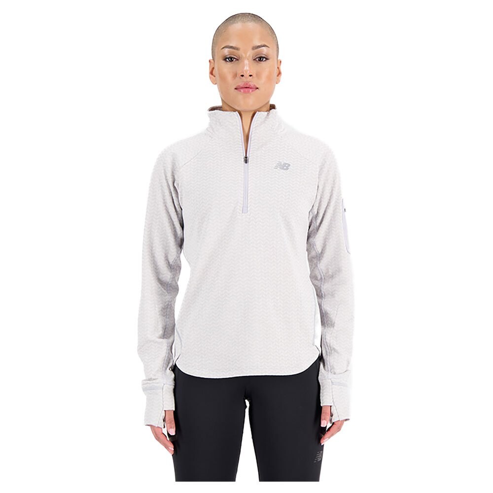 

Толстовка New Balance Nb Heat Grid Half Zip, серый