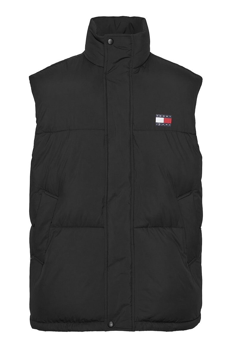 

Стеганый жилет с логотипом Tommy Jeans, черный