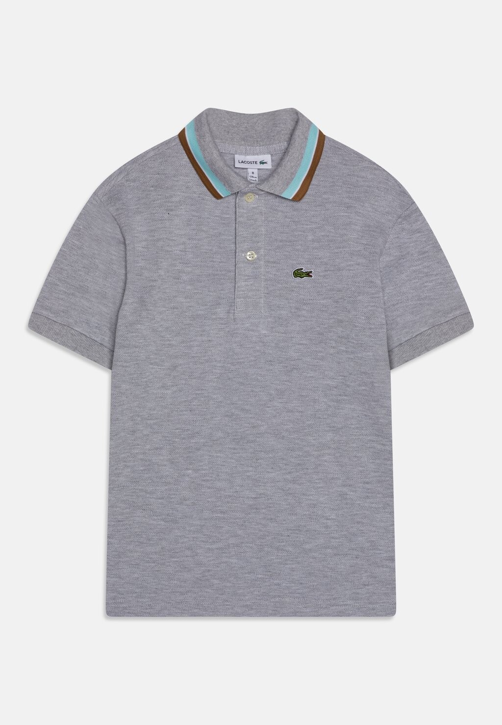 

Рубашка-поло Lacoste, цвет silver chine/multi-coloured