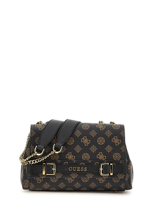 

Коричневая женская сумка через плечо Guess