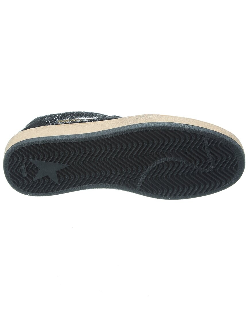 

Кроссовки Golden Goose Ballstar из замши и блесток, черный