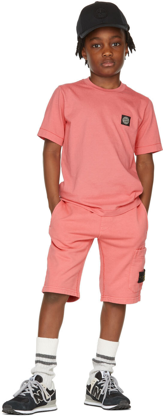

Детская розовая футболка с логотипом цвета фуксии Код поставщика: 20147 Stone Island Junior