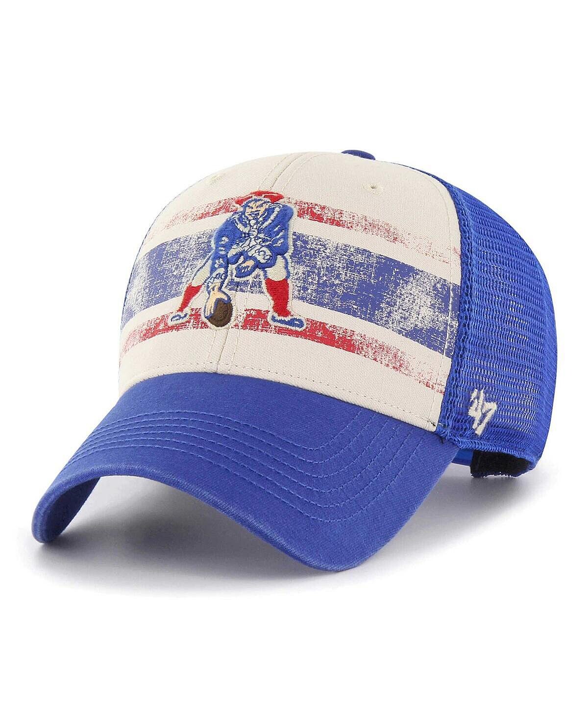 

Мужская кремовая регулируемая кепка New England Patriots Breakout MVP Trucker '47 Brand