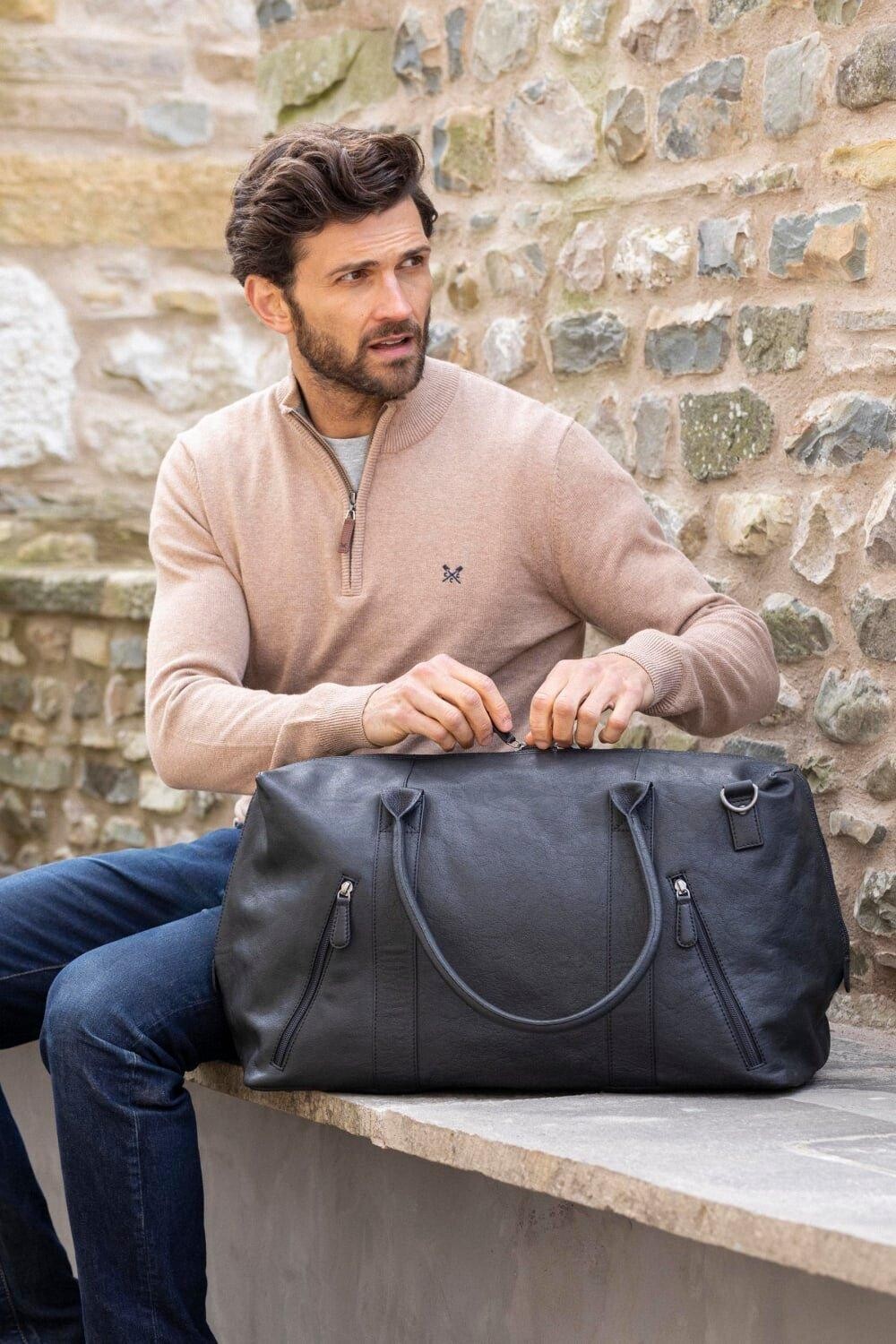 

Большая кожаная сумка Discoverer Lakeland Leather, черный