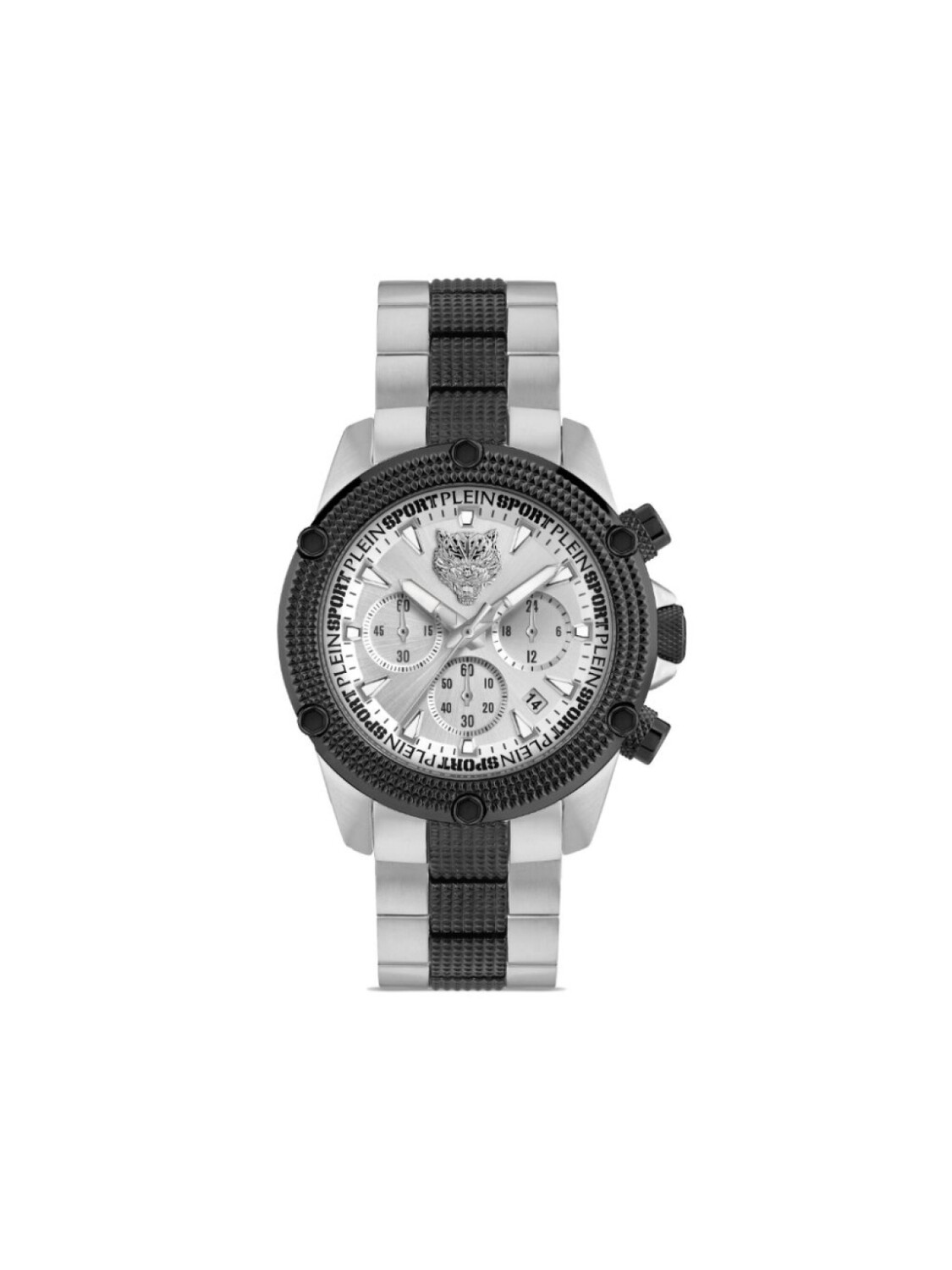 

Plein Sport наручные часы Hurricane Chrono 44 мм, серебристый